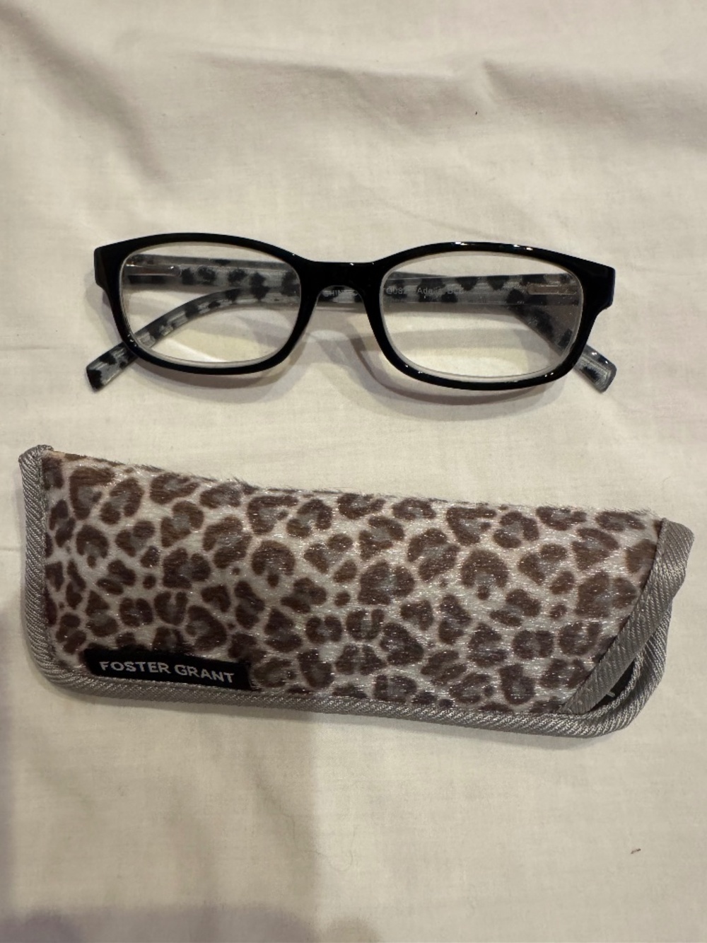 Sunglasses, readers, 2.75, black/gray, Foster Grant
